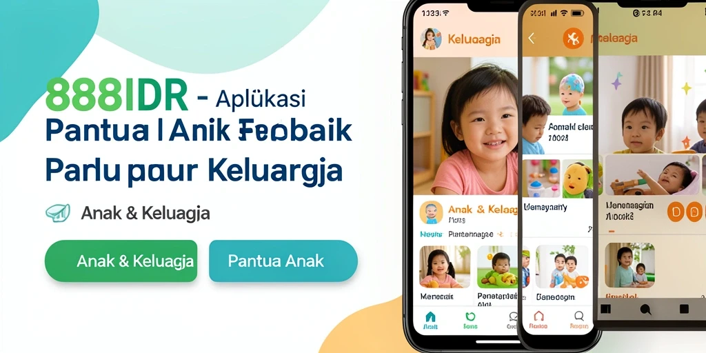 Antarmuka aplikasi 888IDR yang mudah digunakan untuk memantau anak.