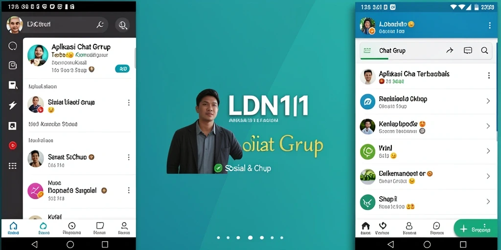 Antarmuka LDN11 yang mudah digunakan untuk Chat Grup.