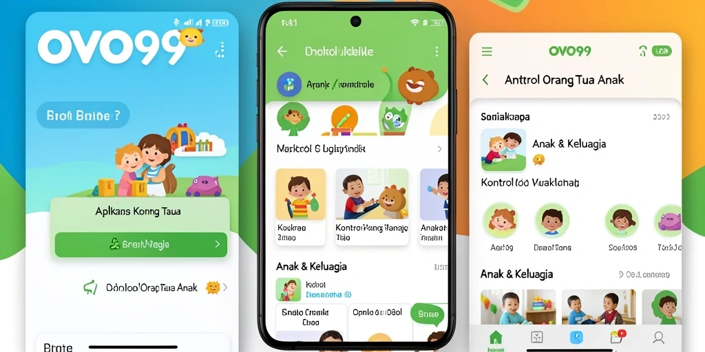 Antarmuka OVO99 yang intuitif dan mudah digunakan untuk kontrol orang tua.