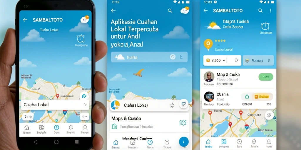 Antarmuka SAMBALTOTO menampilkan informasi cuaca lokal yang intuitif.